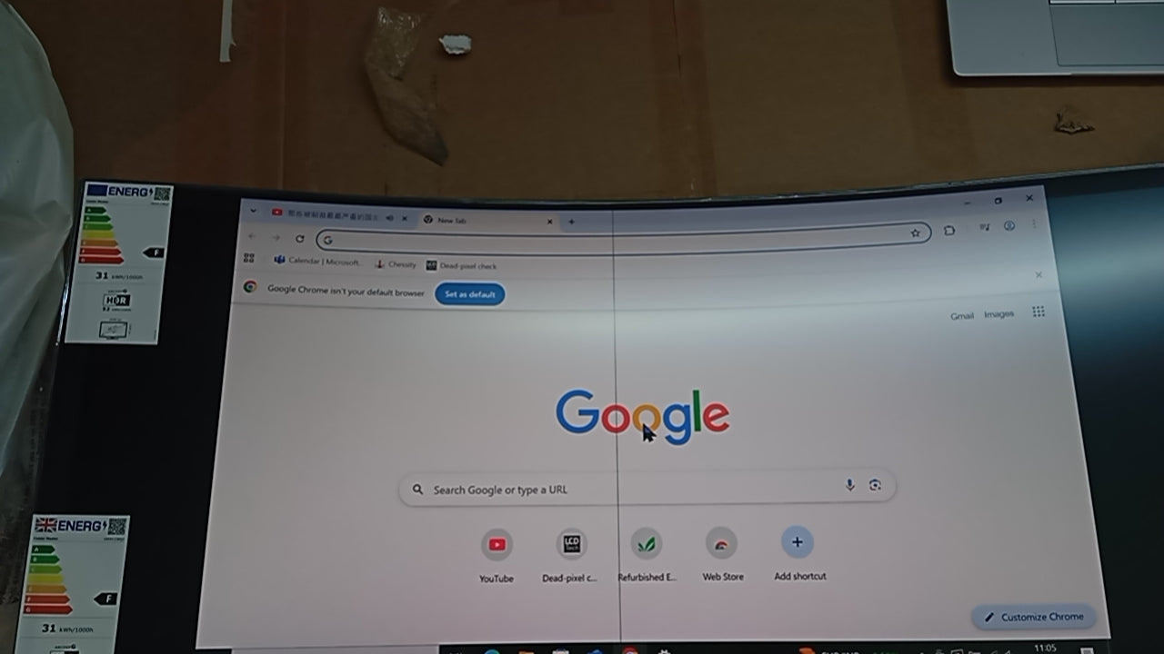 Refurbished Cooler Master GM34-CWQ ARGB Black Gaming Monitor