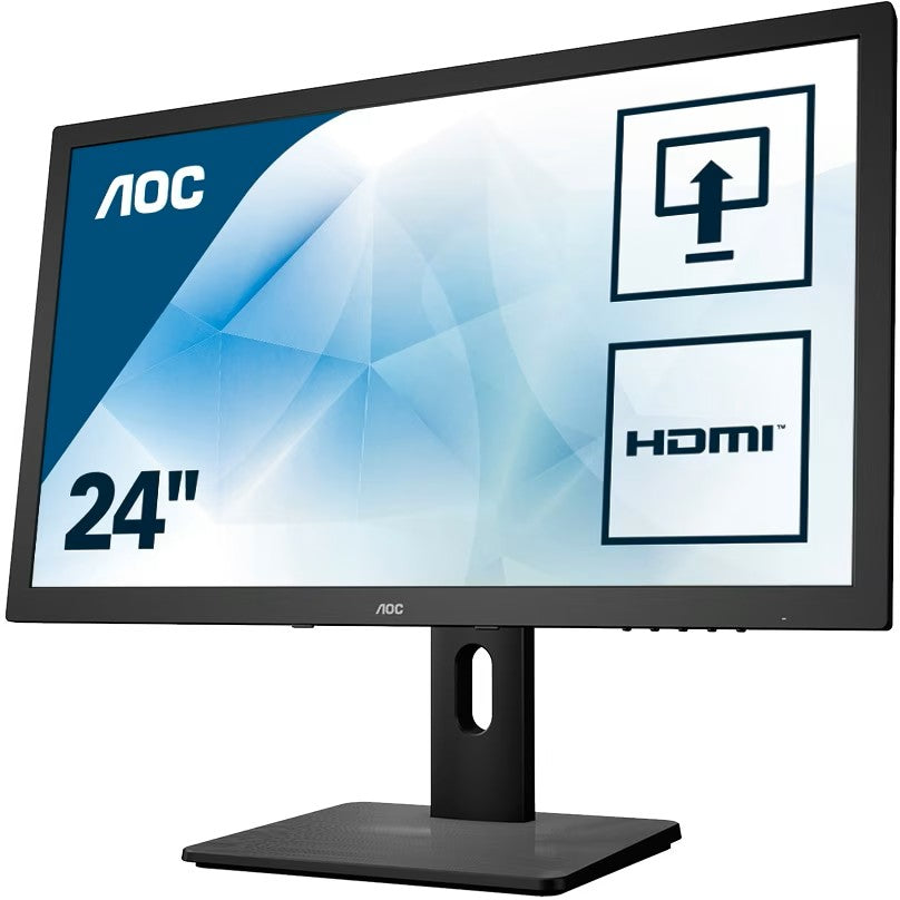 AOC E2475PWJ Ergonomishe Monitor, 24 inch FHD Zwart, Refurbished