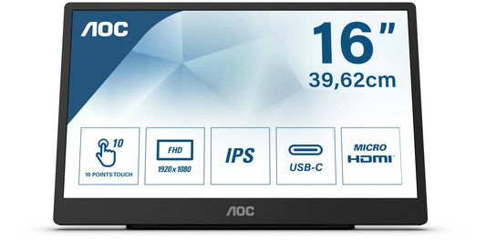 Tweedekans AOC 16T2 met Touchscreen Functie