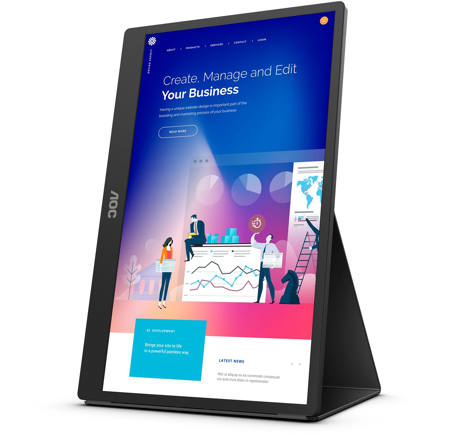 Tweedekans AOC 16T2 met Touchscreen Functie