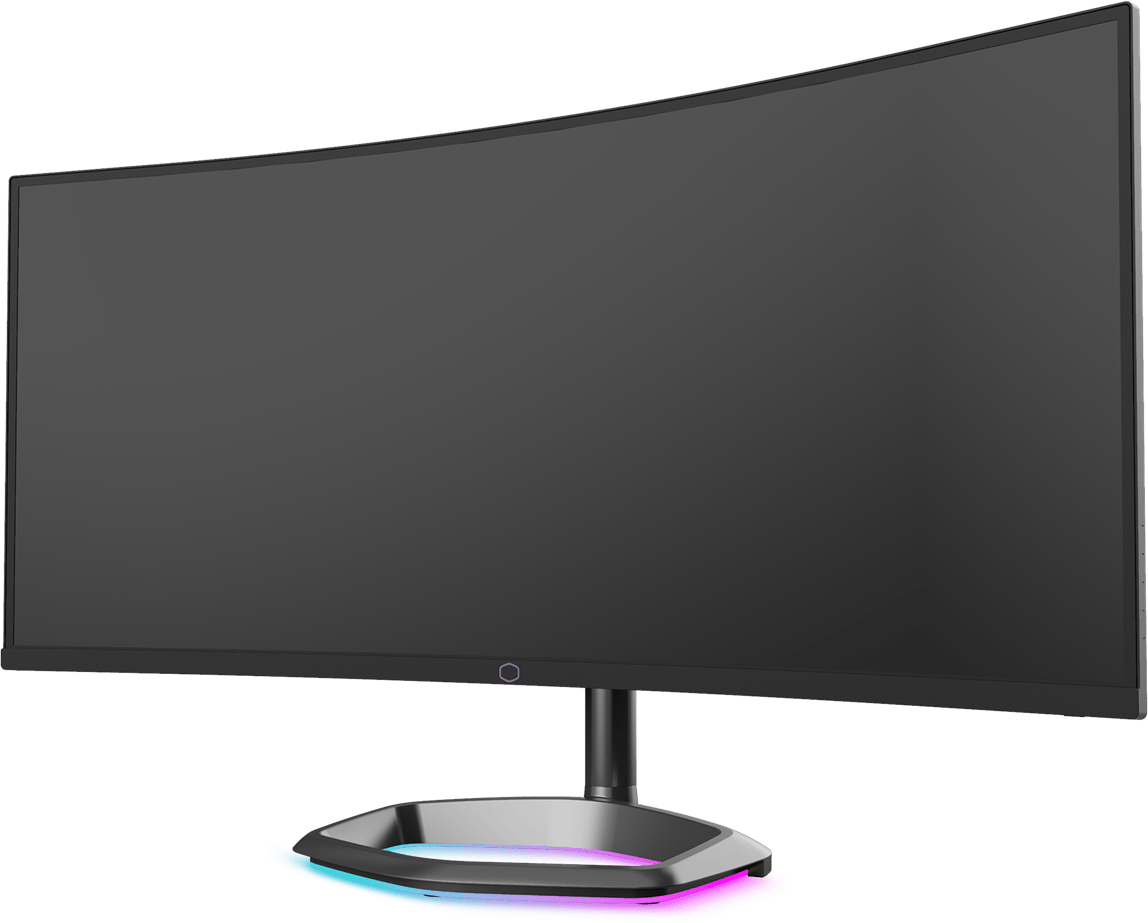 Refurbished Cooler Master GM34-CWQ ARGB Black Gaming Monitor