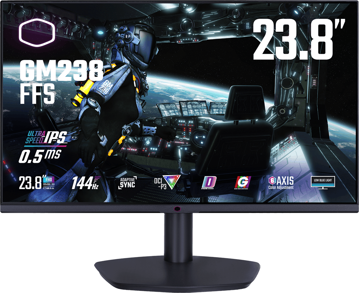 Refurbished CoolerMaster Gaming GM238-FFS LED display Full HD Black