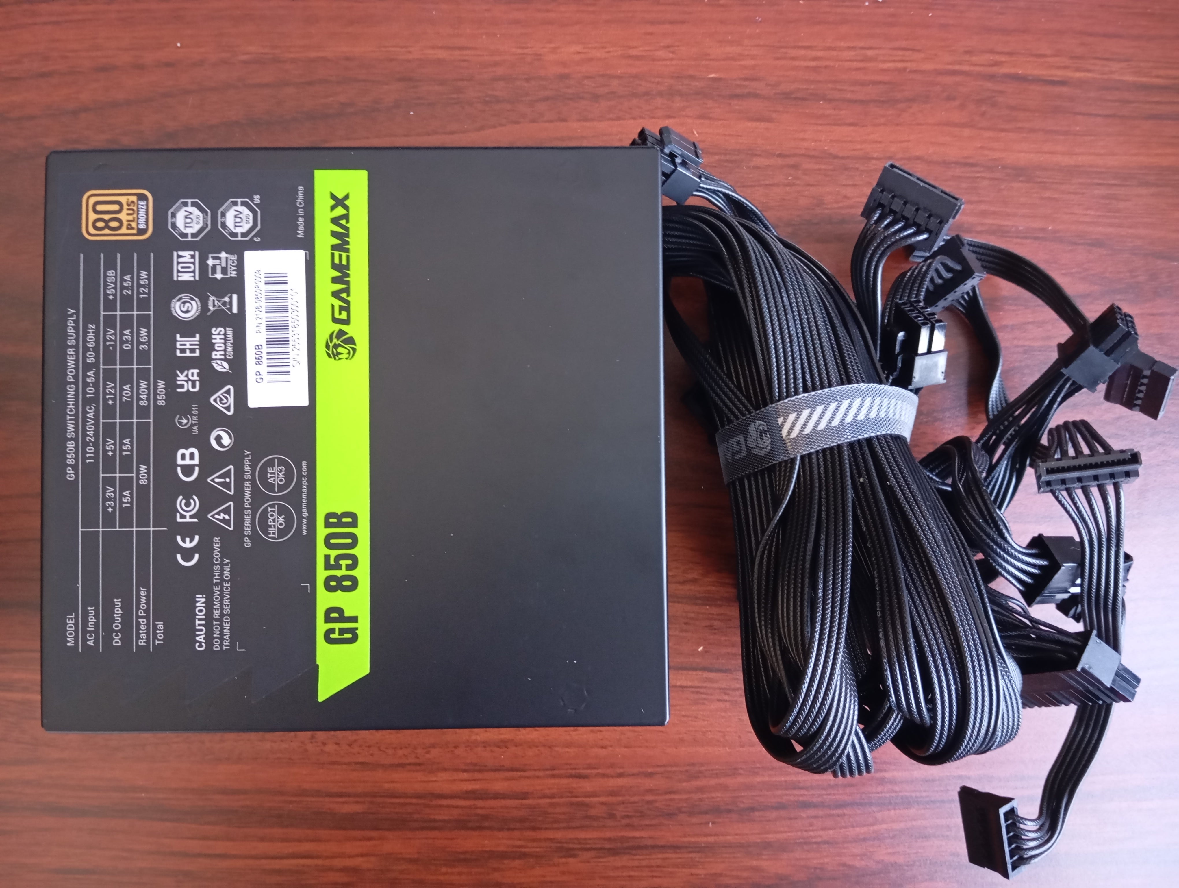 GameMax GP 850B Bronze voeding, retourdeal