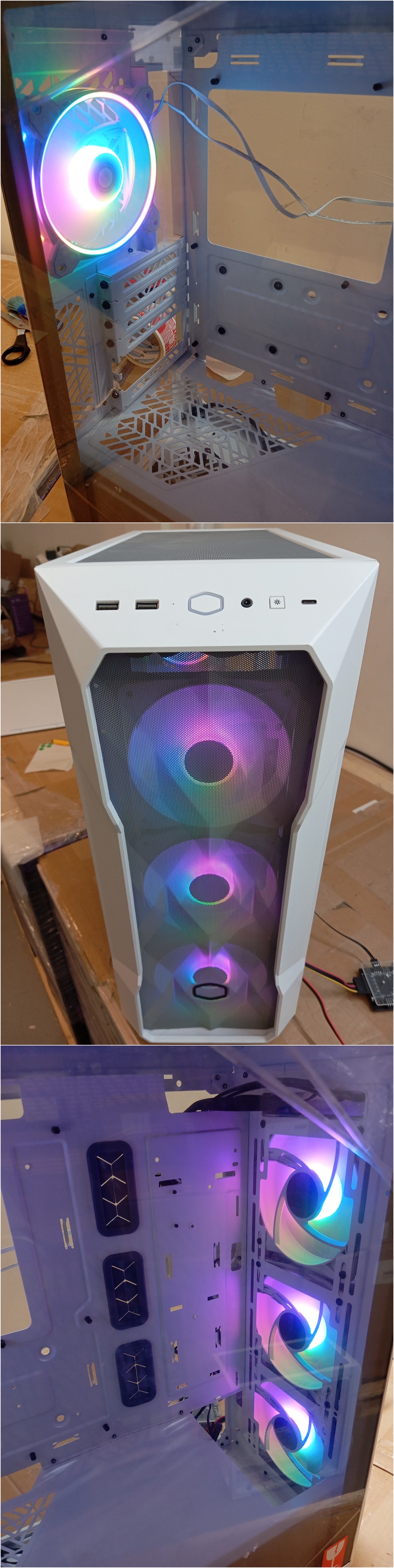 Cooler Master MasterBox TD500 Mesh V2 Wit, refurbished