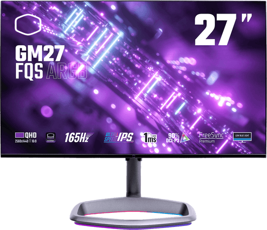 Refurbished Cooler Master GM27-FQS ARGB 30th Black Gaming Monitor