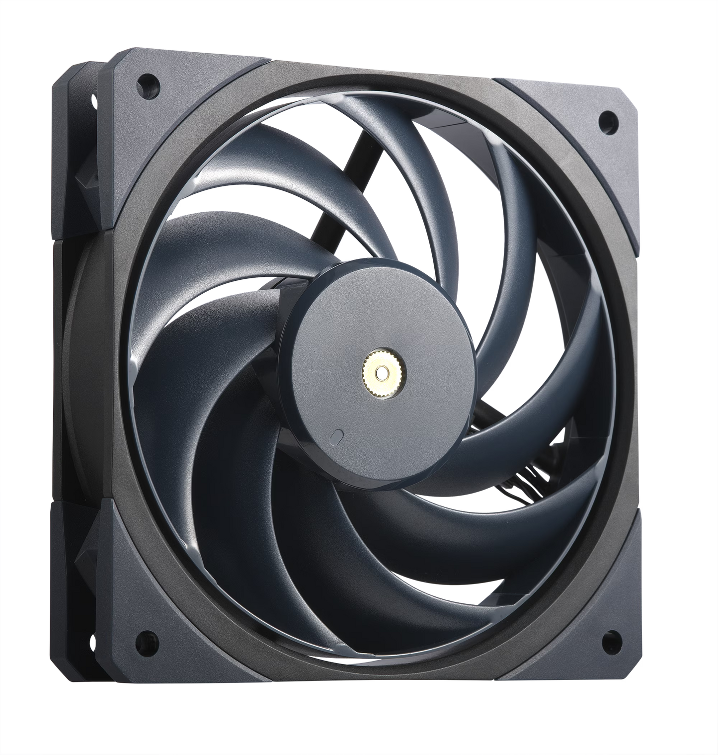Cooler Master Mobius 120 OC 120mm fan voorkant met metalen motorhub