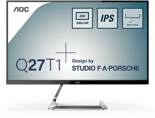 AOC Q27T1, 27 inch QHD IPS Monitor, Refurbished